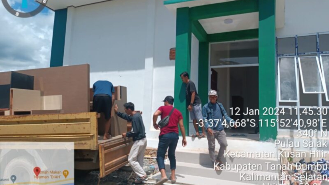 Februari 2024, Dinas Perikanan Tanah Bumbu Pindah ke Pulau Salak Kecamatan Kusan Hilir